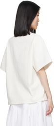 Jil Sander Off-White Printed Logo T-Shirt