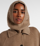 Max Mara Romana cable-knit cashmere hood