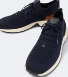 Tod's Calzino leather-trimmed sneakers