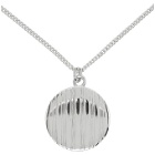 A.P.C. Silver Stripe Pendant Necklace