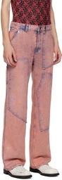 Andersson Bell Pink Coated Jeans