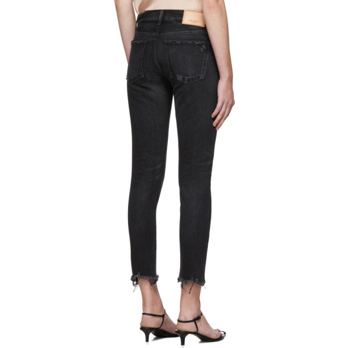 Moussy Vintage Black Staley Tapered Jeans
