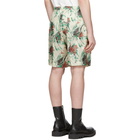 Dries Van Noten Off-White and Multicolor Floral Piper Shorts