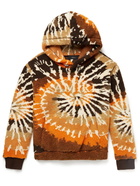 AMIRI - Tie-Dyed Fleece Hoodie - Orange