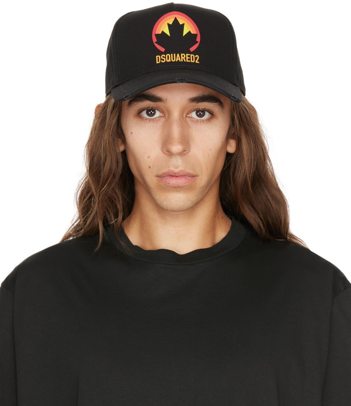 Photo: Dsquared2 Black Sunset Leaf Cap