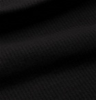 CLUB MONACO - Slim-Fit Ribbed Cotton-Blend Henley T-Shirt - Black