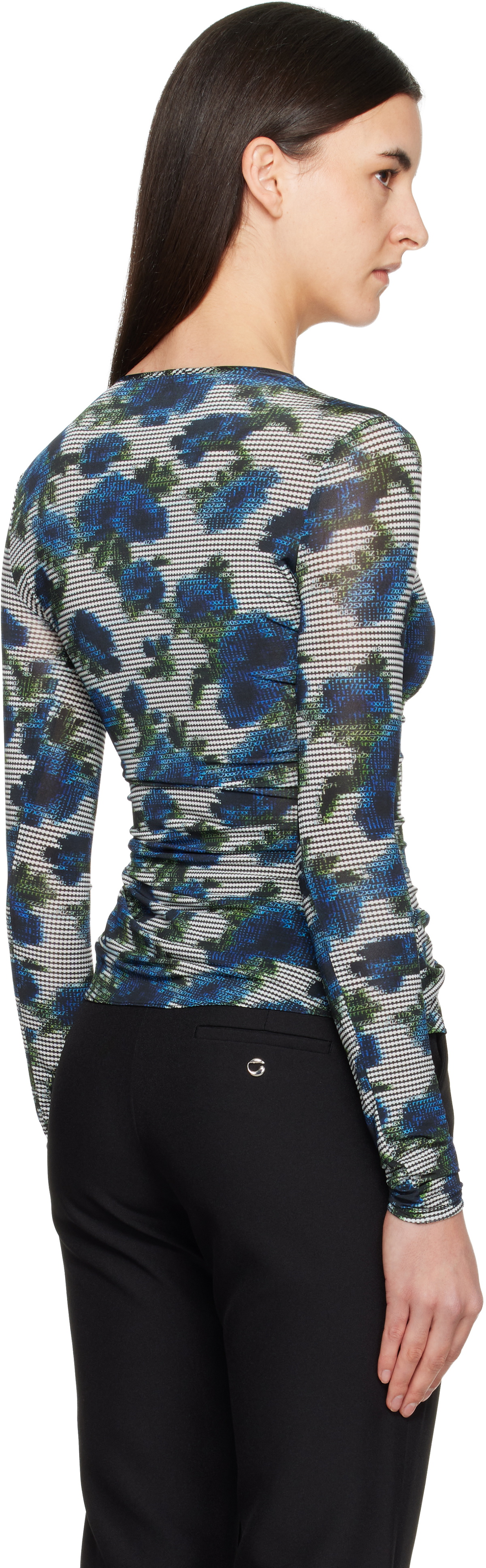 Coperni Blue & White Suspended ASCII T-shirt