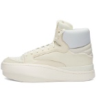 Y-3 Men's Lux Bball High Sneakers in Off White/Cream White/White Tint