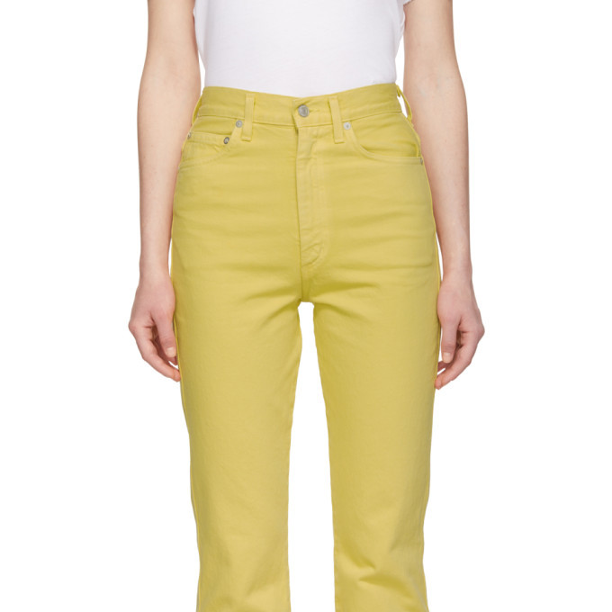 Agolde Yellow Pinch Waist Jeans