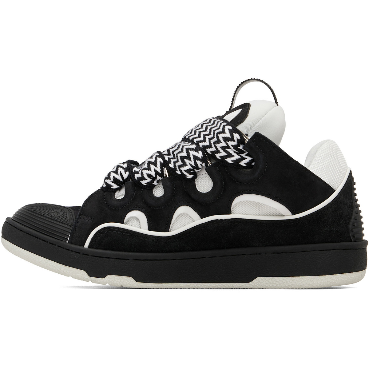 Lanvin Black & White Curb Sneakers