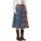 Chopova Lowena Multicolor Lockhart Carabiner Midi Skirt