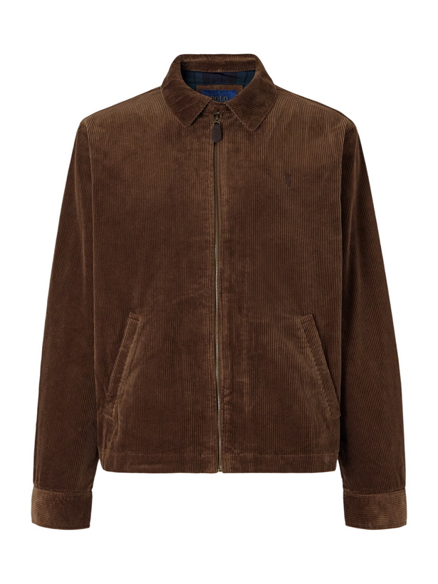 Photo: Polo Ralph Lauren - Logo-Embroidered Cotton-Corduroy Jacket - Brown