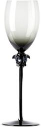Versace Black Rosenthal Medusa Lumière Wine Glass