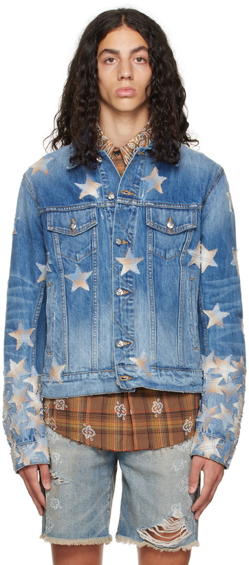 Photo: AMIRI Blue Chemist Trucker Jacket