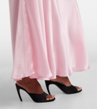 Rodarte Lace-trimmed silk cocktail dress