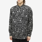 Comme des Garçons Men's CDG All Over Print Shirt in Black