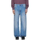 Calvin Klein Collection Blue 05 Low Rise Wide Leg Jeans