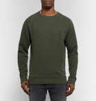 Nudie Jeans - Samuel Loopback Cotton-Jersey Sweatshirt - Men - Forest green