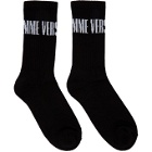 Versace Black and White LHomme Socks