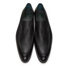 Brioni Black Leather Lukas Loafers