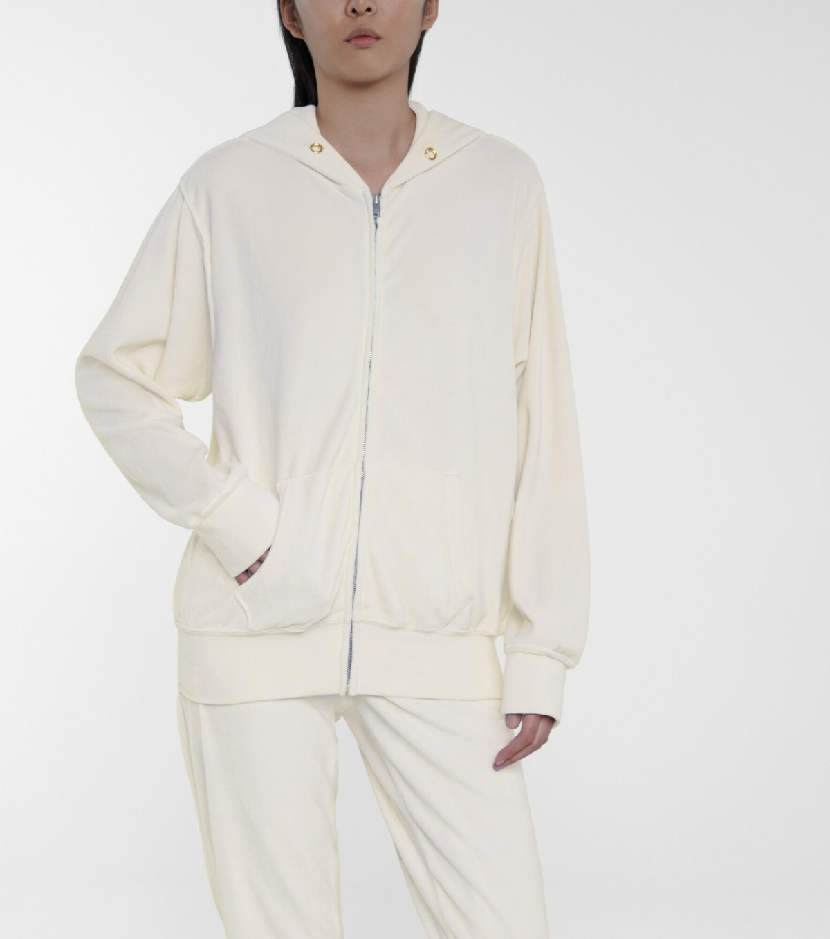 Les Tien - Velour hoodie