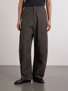 Amomento - Barrel-Leg Cotton Trousers - Green