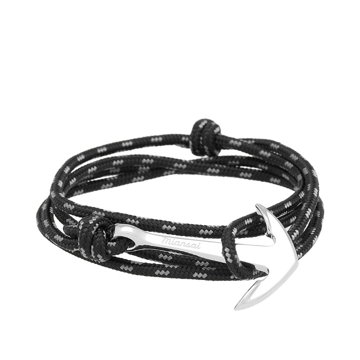 Photo: Miansai Silver Anchor Rope Bracelet