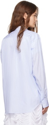 Comme des Garçons Shirt Blue Striped Shirt