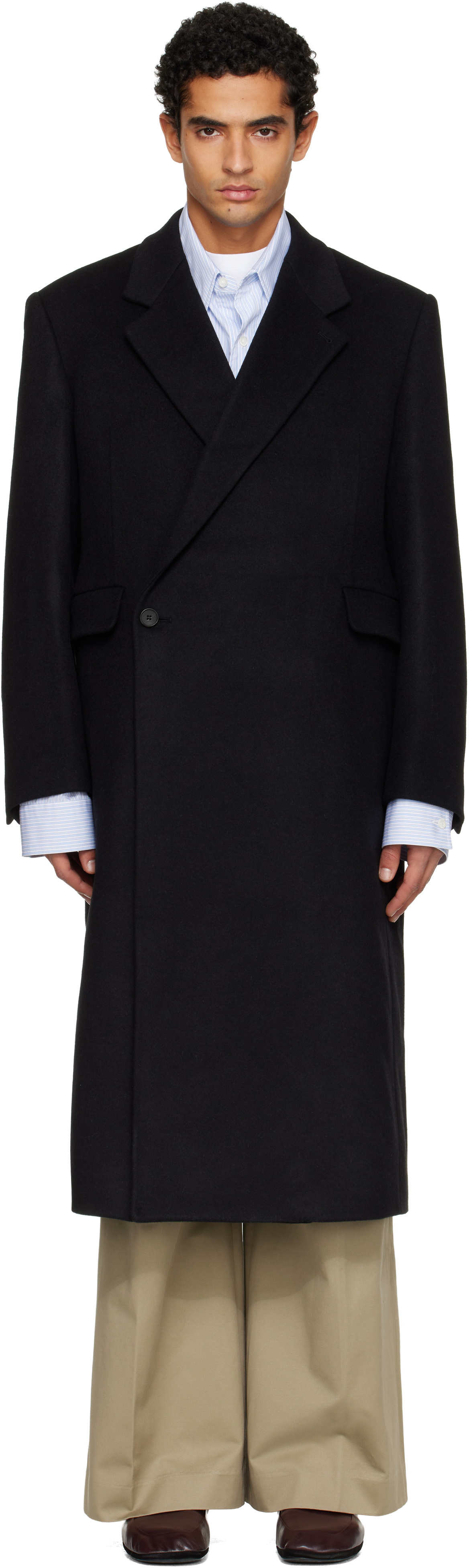 Tonywack Coat Black Mens Tonywack
