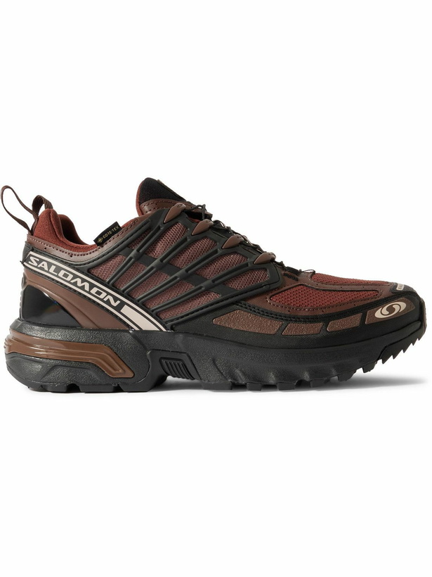 Photo: Salomon - ACS Pro GTX Rubber-Trimmed GORE-TEX Mesh Sneakers - Brown