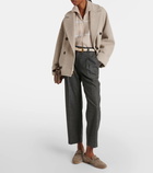 Brunello Cucinelli Wool and cashmere straight pants