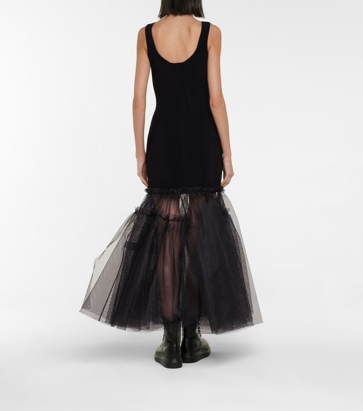 Jupe Longue Noire Alexander McQueen - Taille 38/2 Ou 44/8, Style Maxi Train De Bal - Occasion TB