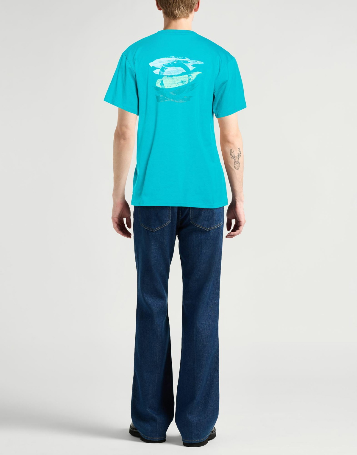 Trussardi Mens T-shirt in Turquoise