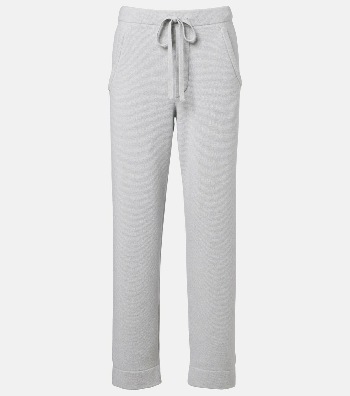God's True Cashmere Cashmere straight pants with rose quartz