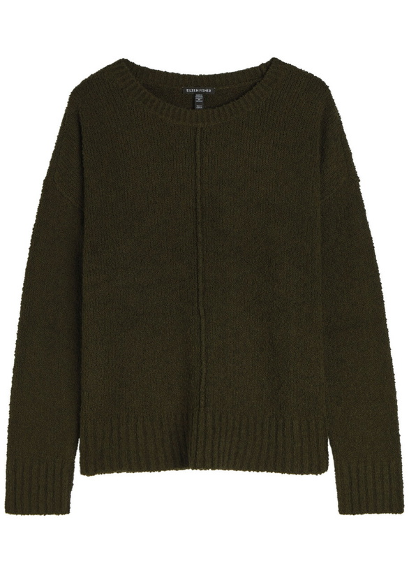 Photo: Eileen Fisher Pintuck Bouclé Jumper Brown