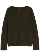 Eileen Fisher Pintuck Bouclé Jumper Brown
