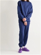 ADIDAS CONSORTIUM - Pharrell Williams Basics Tapered Loopback Cotton-Jersey Sweatpants - Blue