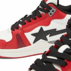 A Bathing Ape Men's Clutch Sta #1 Mid Sneakers in Red