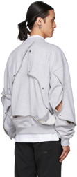 HELIOT EMIL Grey Removable Layers Sweatshirt