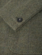 Massimo Alba - Bali Herringbone Wool Coat - Green