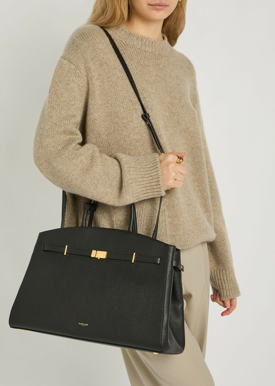 Demellier The Hudson Grained Leather top Handle bag - Black - One Size