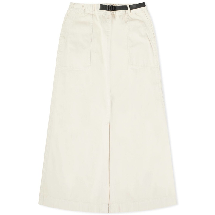 Photo: Gramicci Women's Long Baker Midi Skirt in Greige