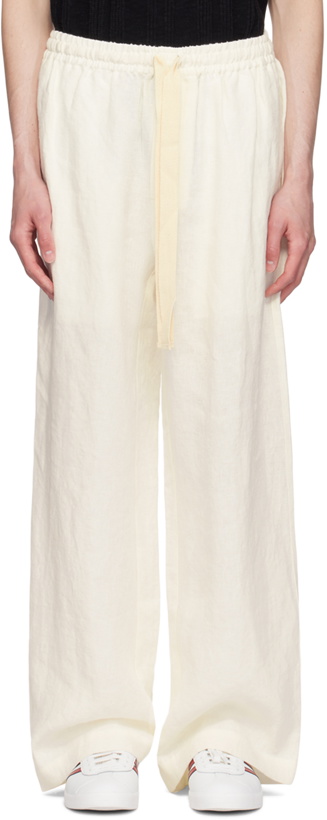 Photo: COMMAS White Wide-Leg Linen Trousers