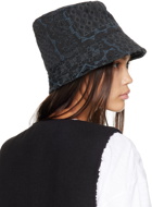 Engineered Garments Black Jacquard Bucket Hat