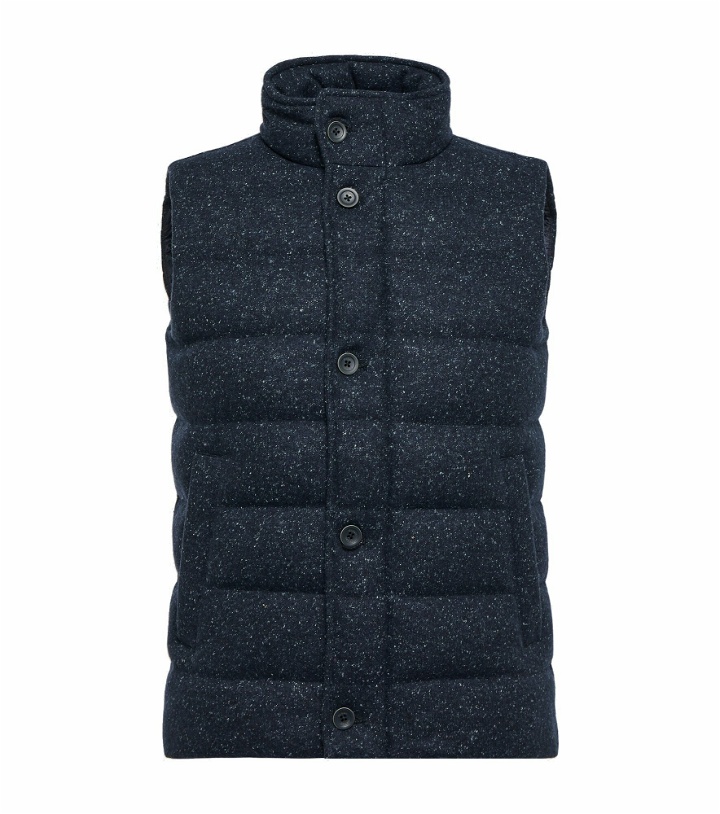 Photo: Herno - Wool and silk-blend padded vest