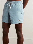 Bather - Straight-Leg Mid-Length Recycled Swim Shorts - Blue