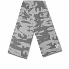 Alexander McQueen Men's Graffitti Logo Scarf in Graphite/Grey