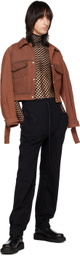 Parnell Mooney SSENSE Exclusive Black V-Line Lounge Pants