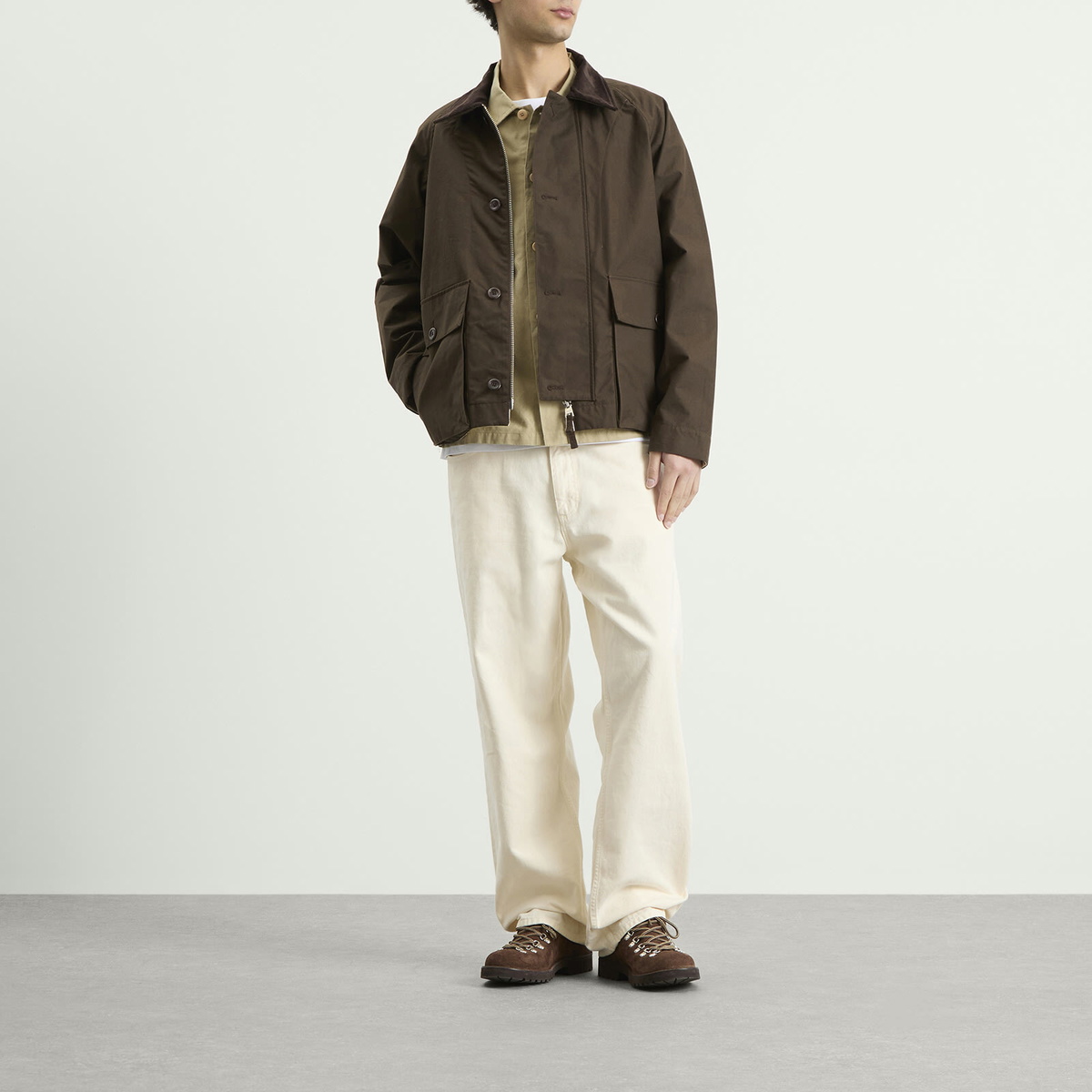 Norse Projects Men's Holmen Wax Jacket in Delicioso Brown