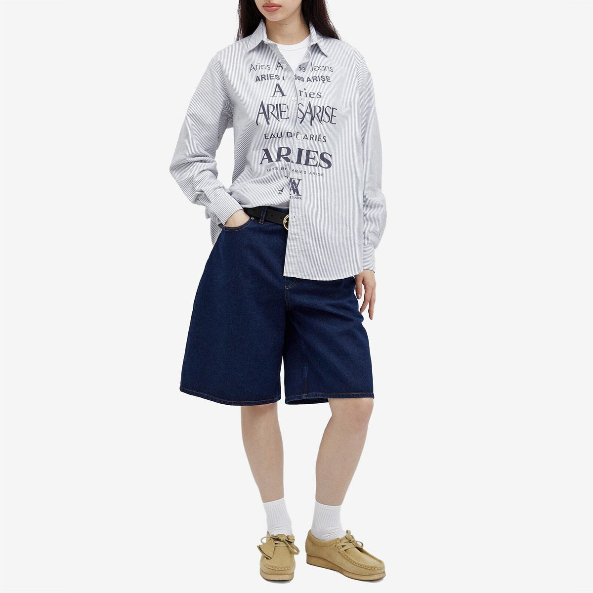 Aries Women's Perfume Oxford Shirt in Black